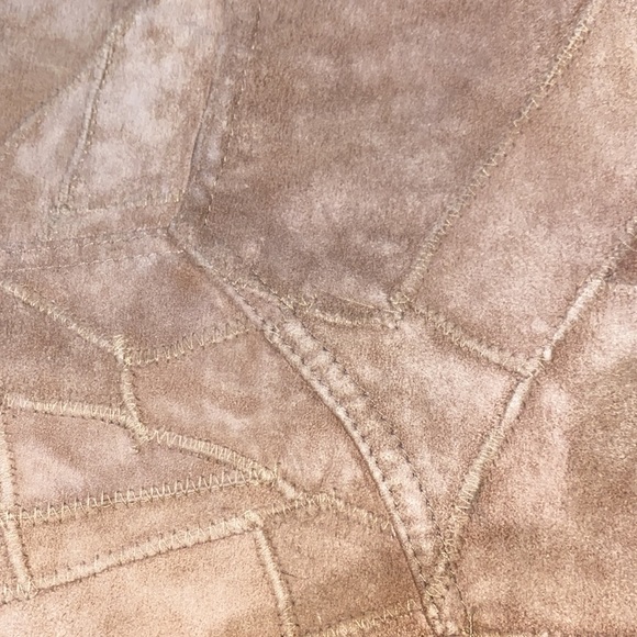 American Flirt Patch Leather Button Closure Jacket Medium - Picture 12 of 12